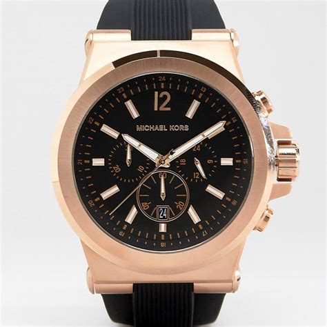 michael kors dylan black silicone watch|michael kors mk8184 strap.